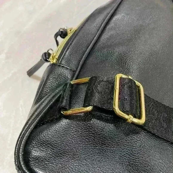 Betsey Johnson White Black Quilted Backpack Small - Picture 15 of 16